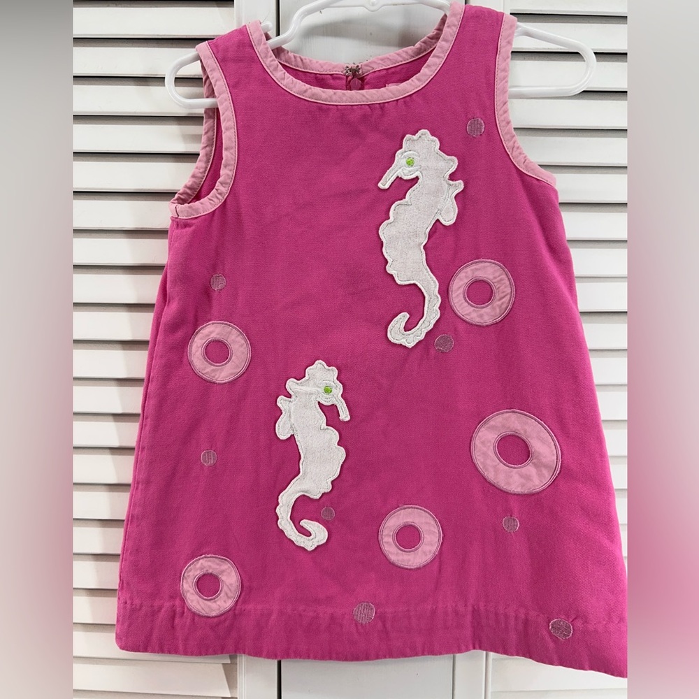 Lilly Pulitzer size 2 seahorse pink shift Dress